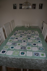 Barnevogns tæppe med ugler - til mit første barnebarn.